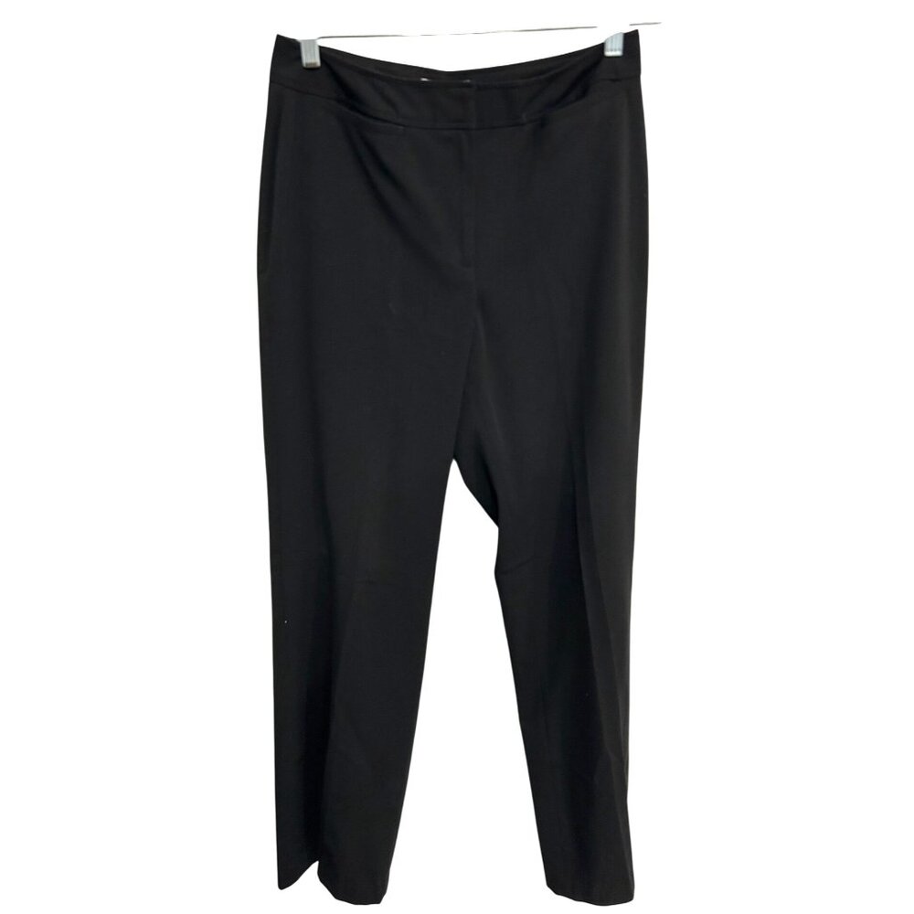 Worthington Black Stretch Womens Dress Pants Size 10 Long